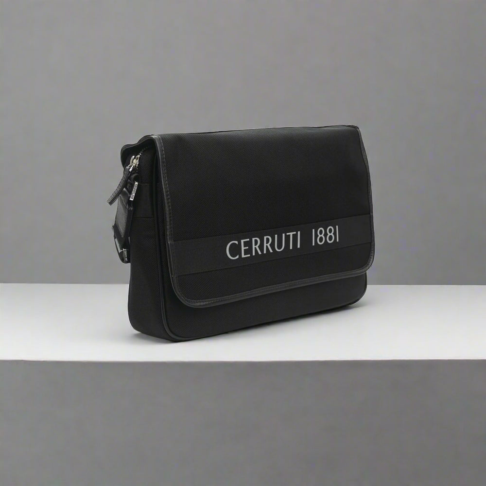 Cerruti 1881 men's black Crossbody Bags