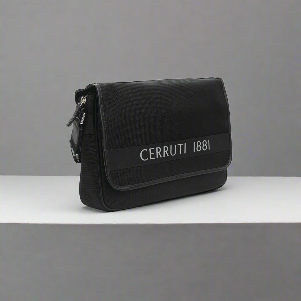 Cerruti 1881 men's black Crossbody Bags