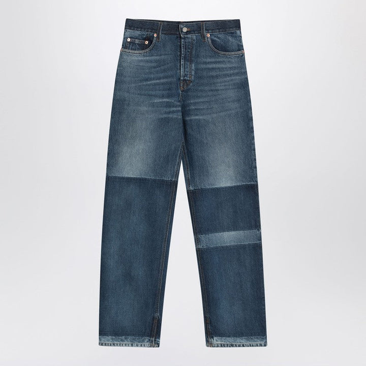 Gucci Two-Tone Wide-Leg Jeans With Stone-Washed Treatment Women