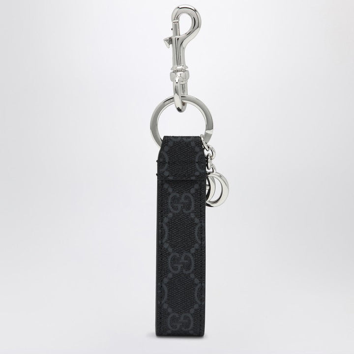 Gucci Gg Black Keychain With Double G Men