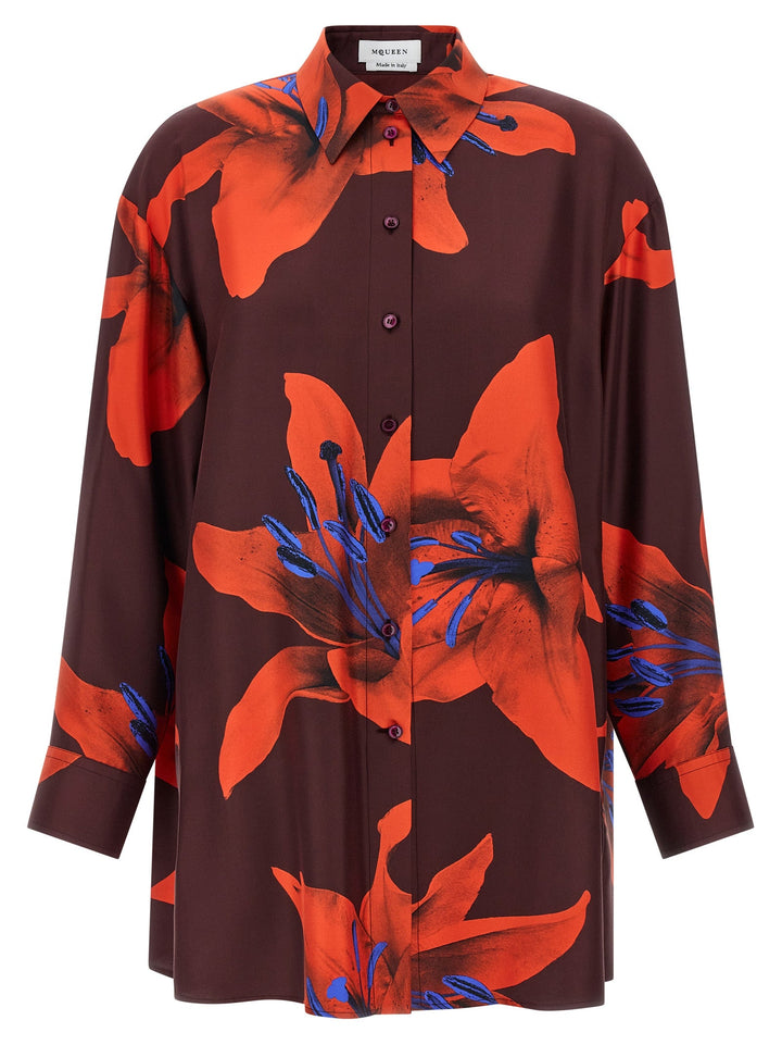 Mcqueen Women 'Flame Lily' Shirt