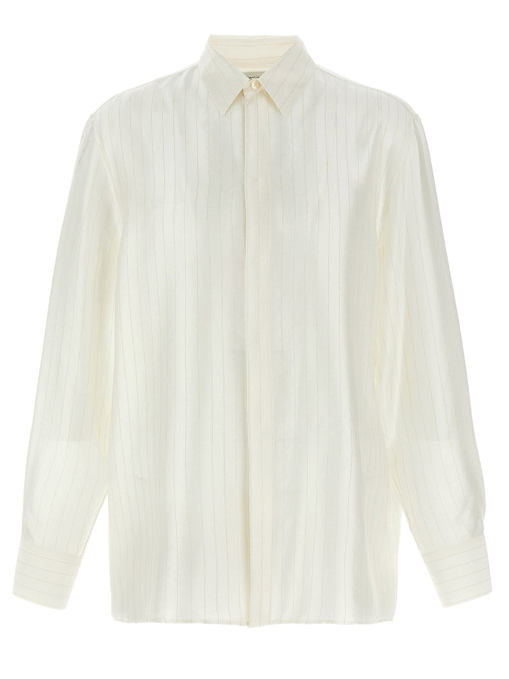 Saint Laurent Men Striped Shirt