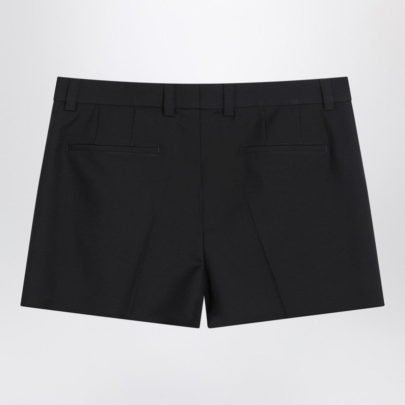 Gucci Shorts Dark Grey In Wool Twill Men