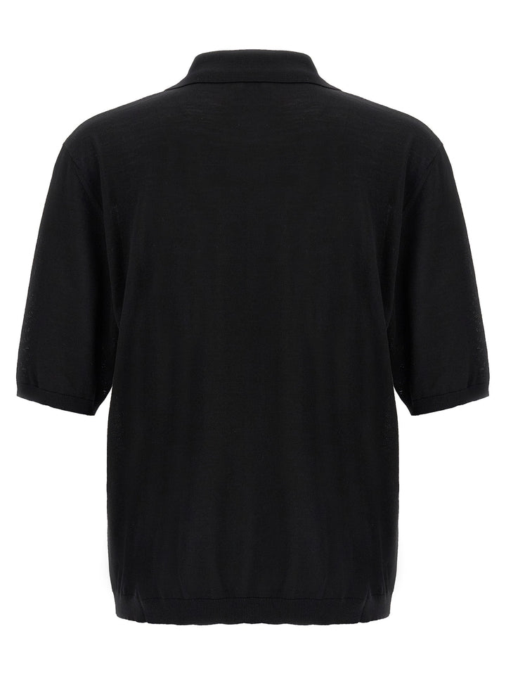 Saint Laurent Men Wool Polo Shirt