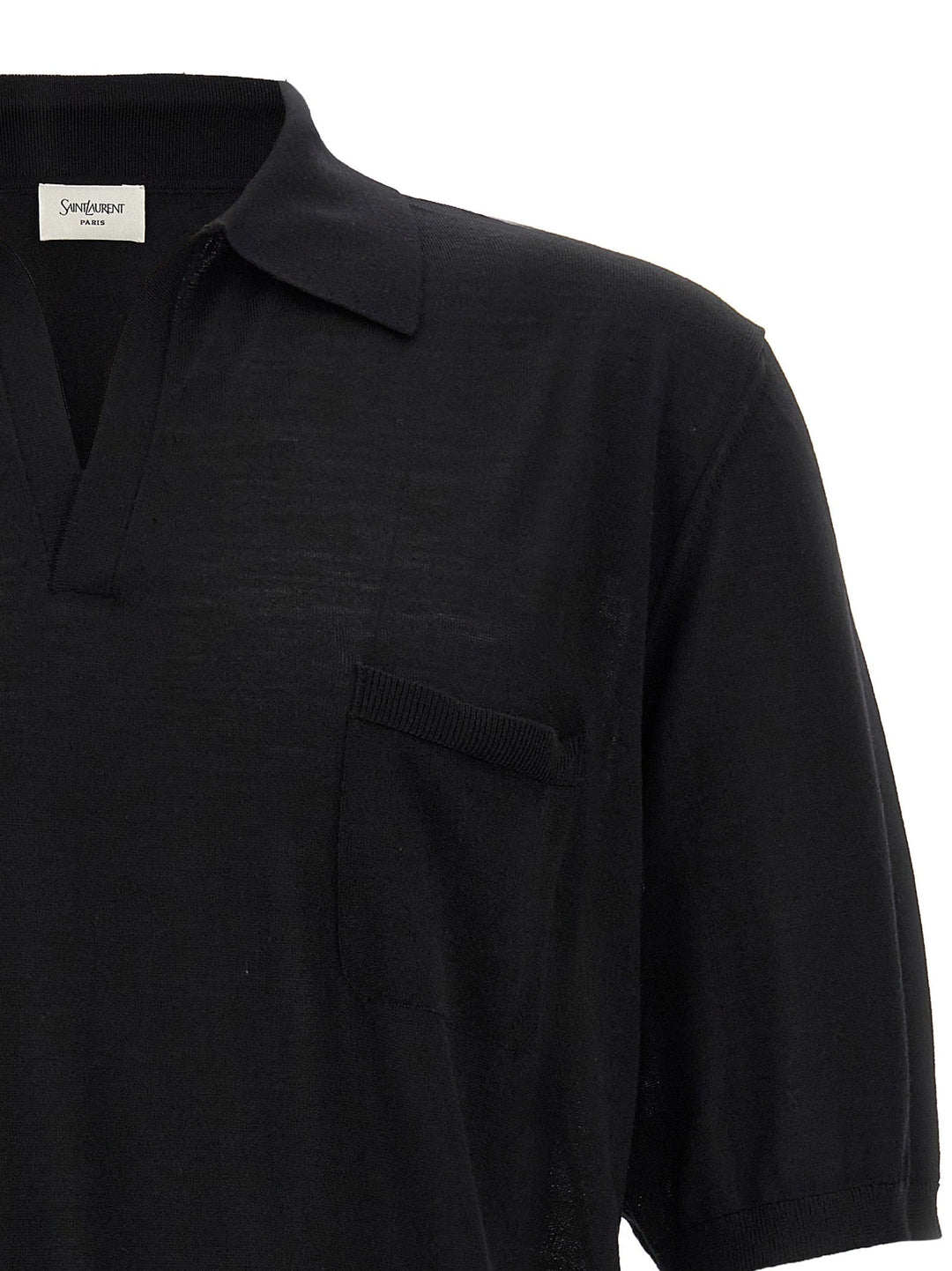Saint Laurent Men Wool Polo Shirt