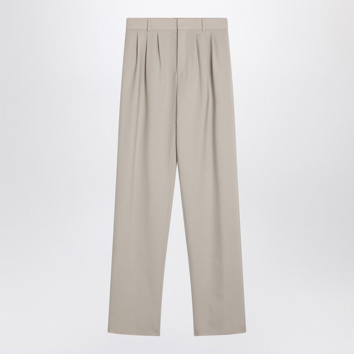 Saint Laurent Beige Wool Trousers Women