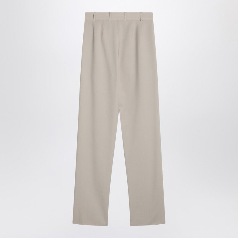 Saint Laurent Beige Wool Trousers Women
