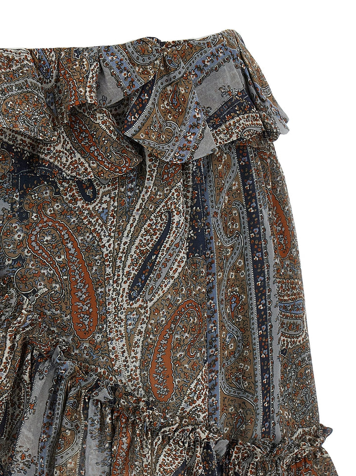 Saint Laurent Women All Over Print Skirt