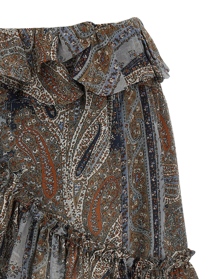 Saint Laurent Women All Over Print Skirt