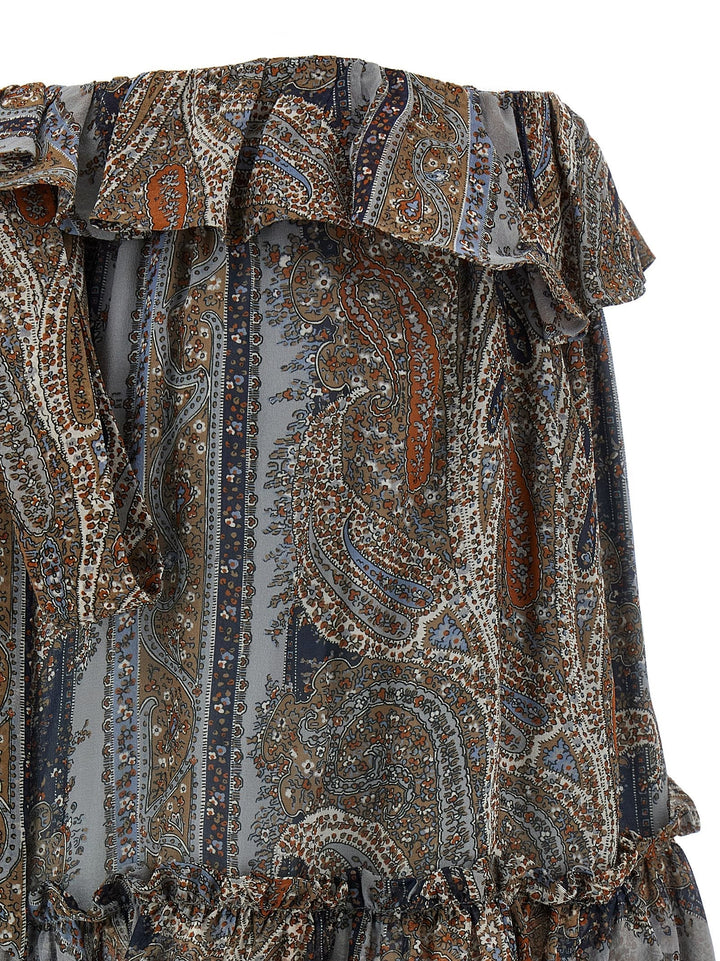 Saint Laurent Women All Over Print Skirt