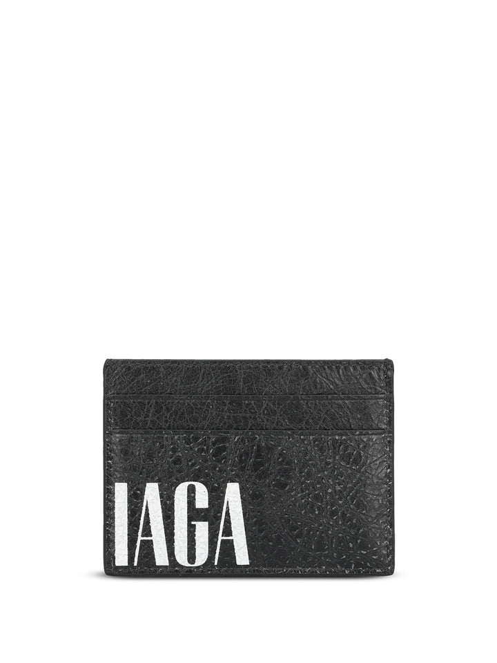 BALENCIAGA Mini Leather Card Holder
