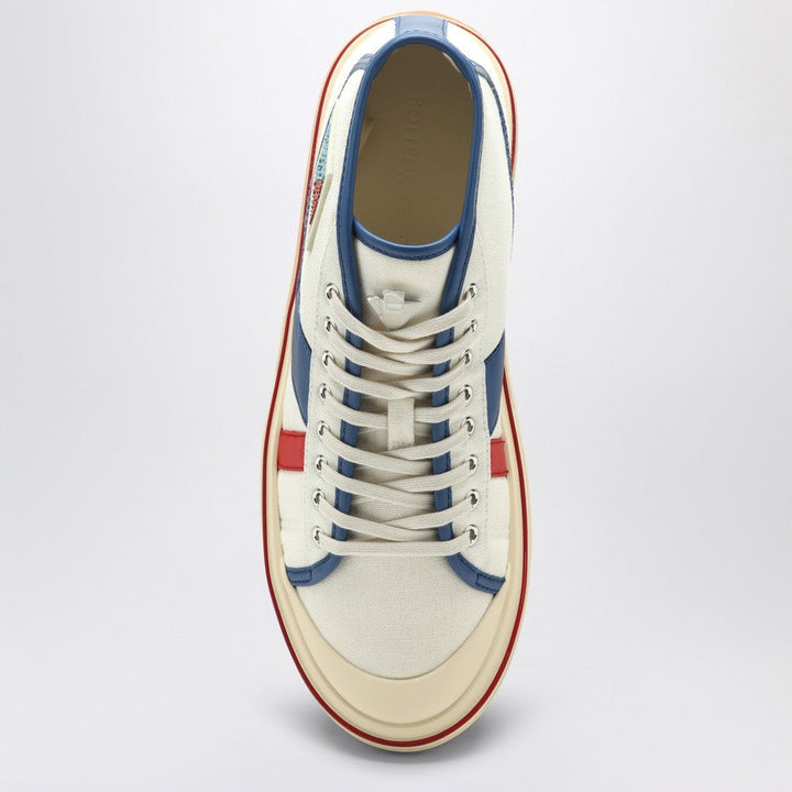 Bottega Veneta Men Eliot Sneakers In White/Red/Blue
