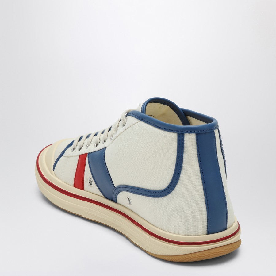 Bottega Veneta Men Eliot Sneakers In White/Red/Blue