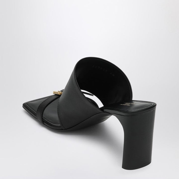 Balenciaga Black Leather Bel Air Sandals Women