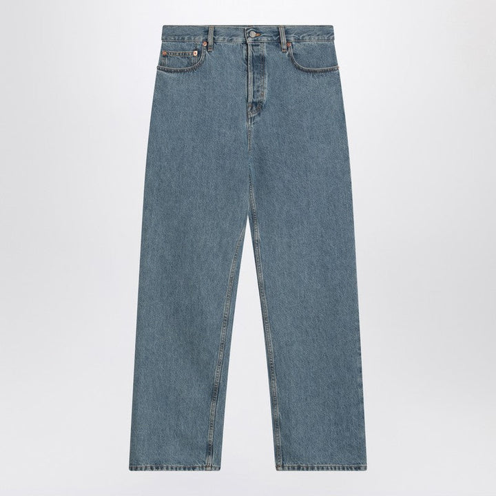 Gucci Light Blue Wide-Leg Jeans Women
