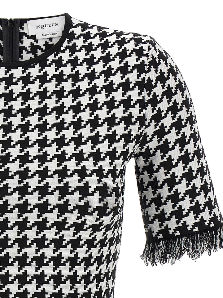 Mcqueen Women Houndstooth Dress