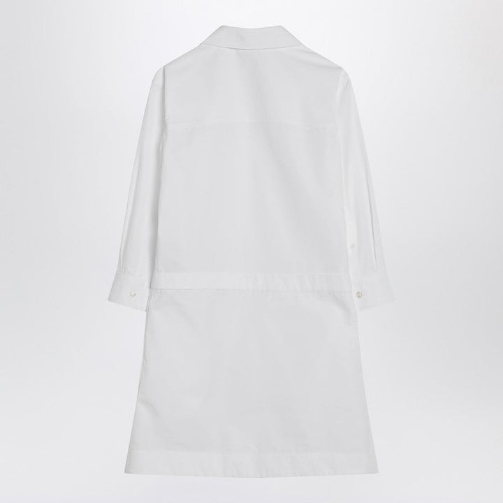 Gucci White Shirtdress In Cotton Poplin Women