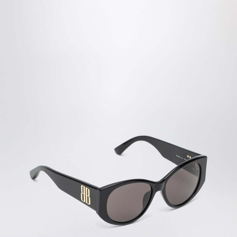 Balenciaga Nano Round Black Sunglasses Women