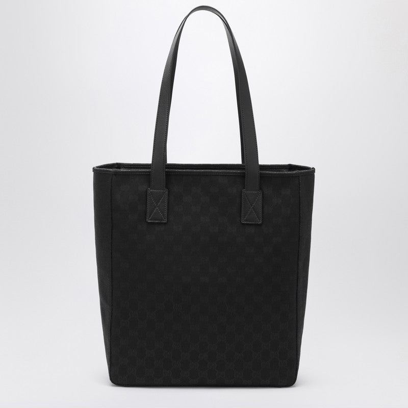 Gucci Gg Black Fabric Shopping Bag Men