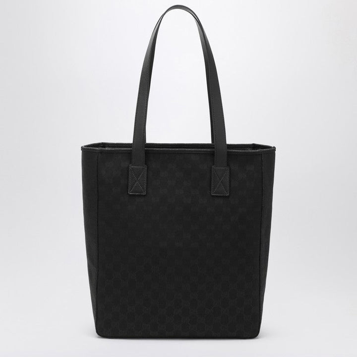Gucci Gg Black Fabric Shopping Bag Men