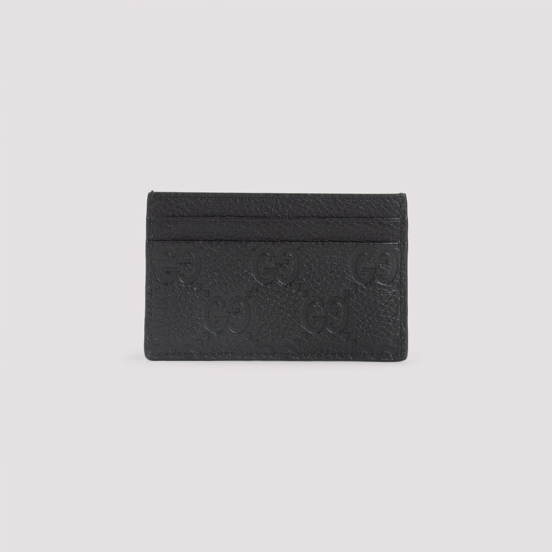 GUCCI Mini Embossed Leather Card Case
