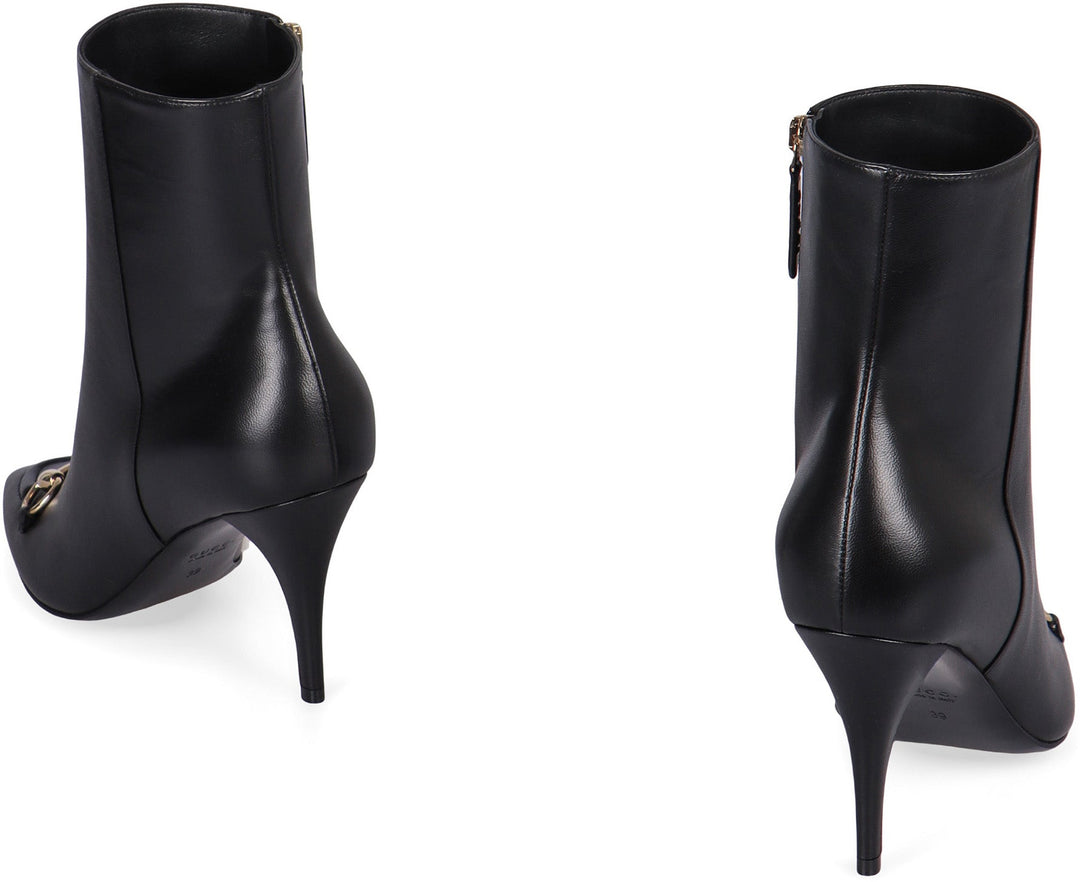 GUCCI Tapered High Heel Ankle Boots - 8.5 cm