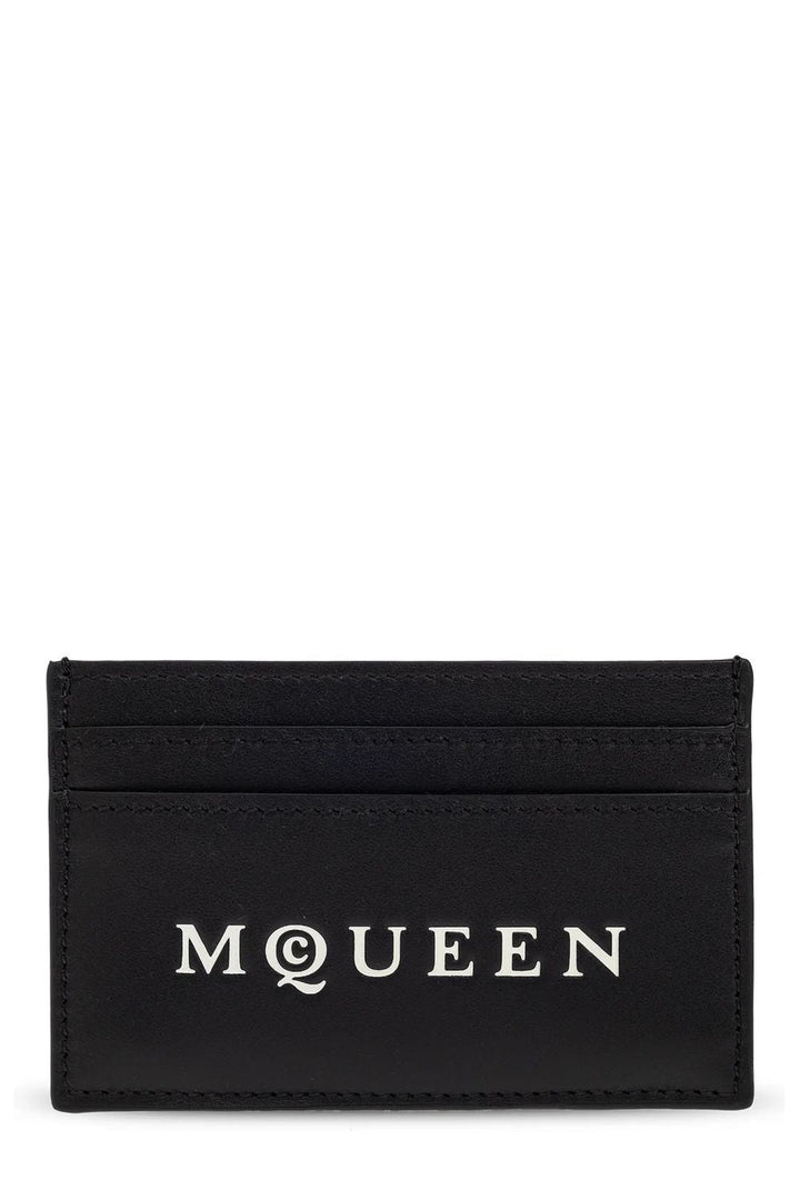 ALEXANDER MCQUEEN Mini Card Case with Logo Print
