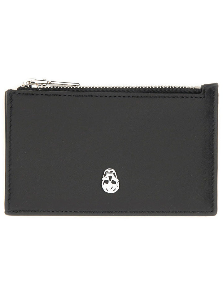 ALEXANDER MCQUEEN Mini Leather Skin Wallet for Men