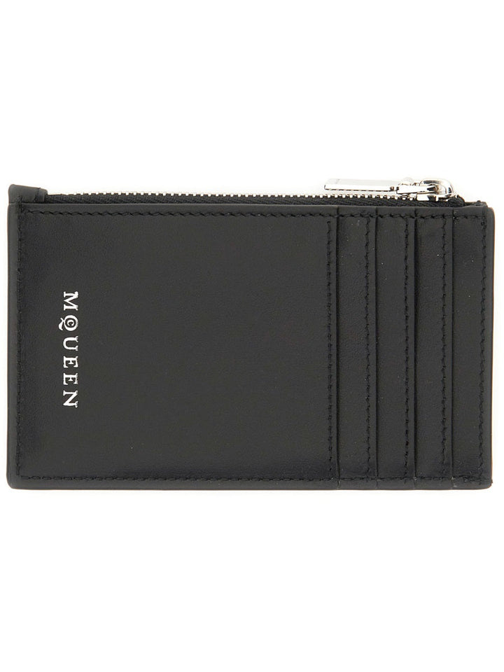 ALEXANDER MCQUEEN Mini Leather Skin Wallet for Men