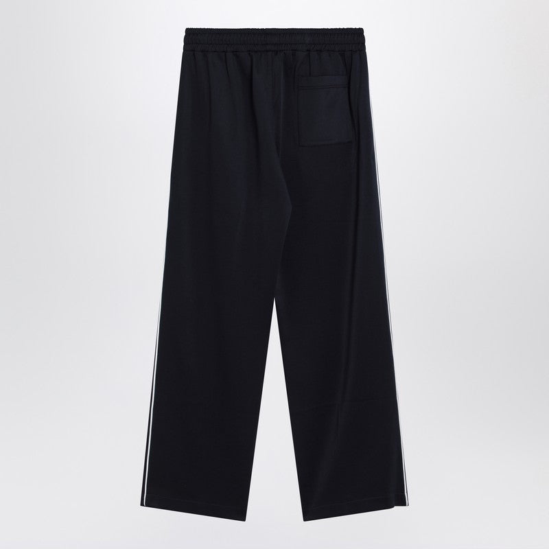 Gucci Navy Blue Pants In Technical Jersey Men