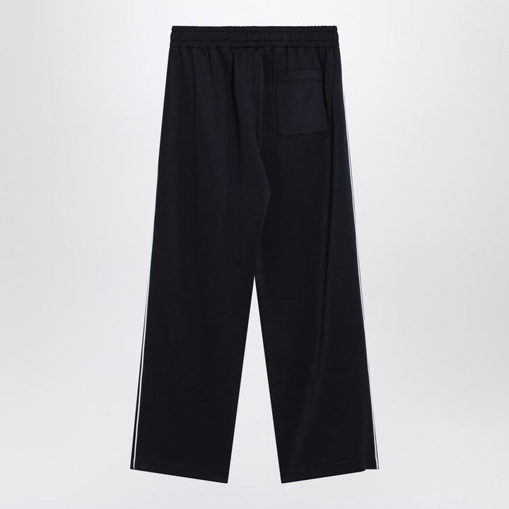 Gucci Navy Blue Pants In Technical Jersey Men