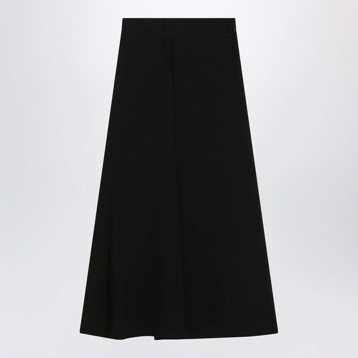 Balenciaga Draped Black Skirt In Crêpe Women