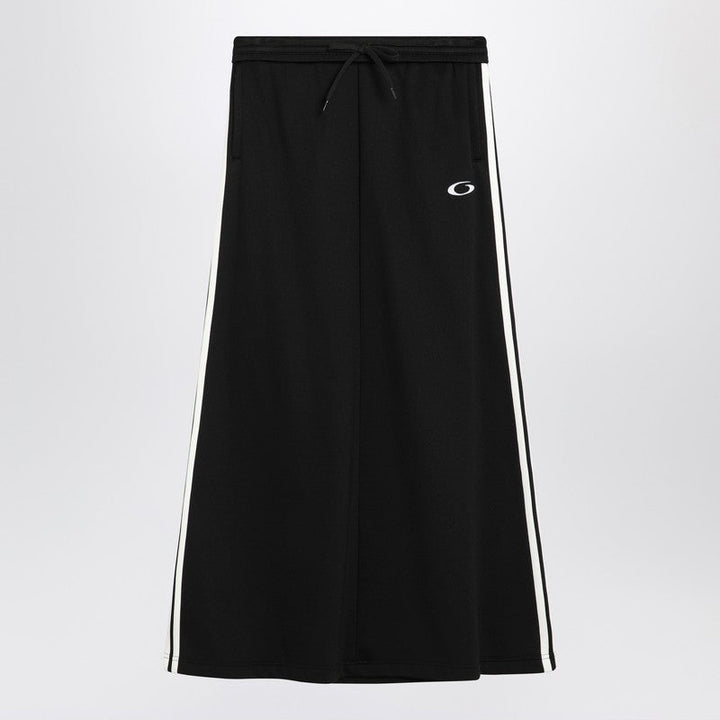 Balenciaga Long Black Skirt Loop Sports Icon Women