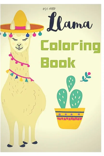 llama coloring book: Fun coloring gift book for llama lovers with stress relief llama designs and funny cute shows - Paperback