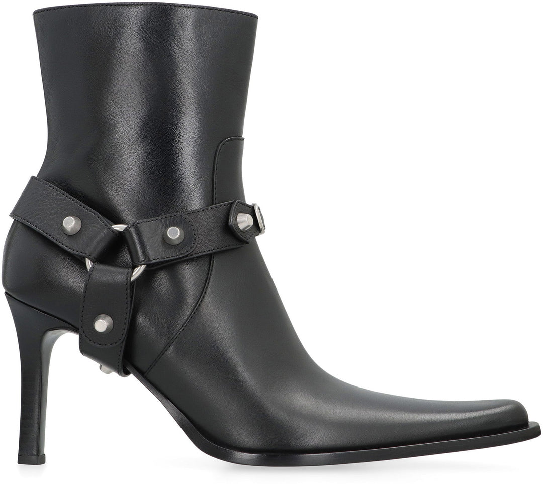 BALENCIAGA City Boots in Leather - 9cm Heel Height