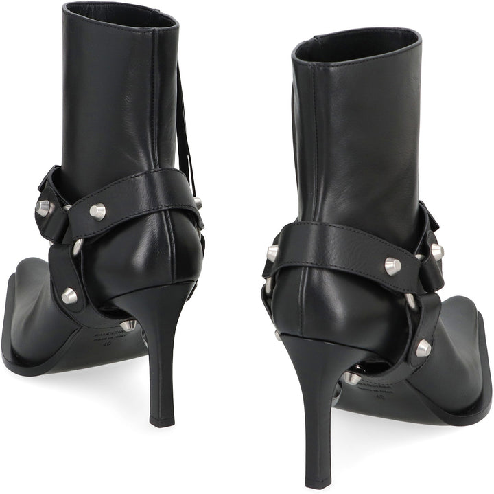 BALENCIAGA City Boots in Leather - 9cm Heel Height