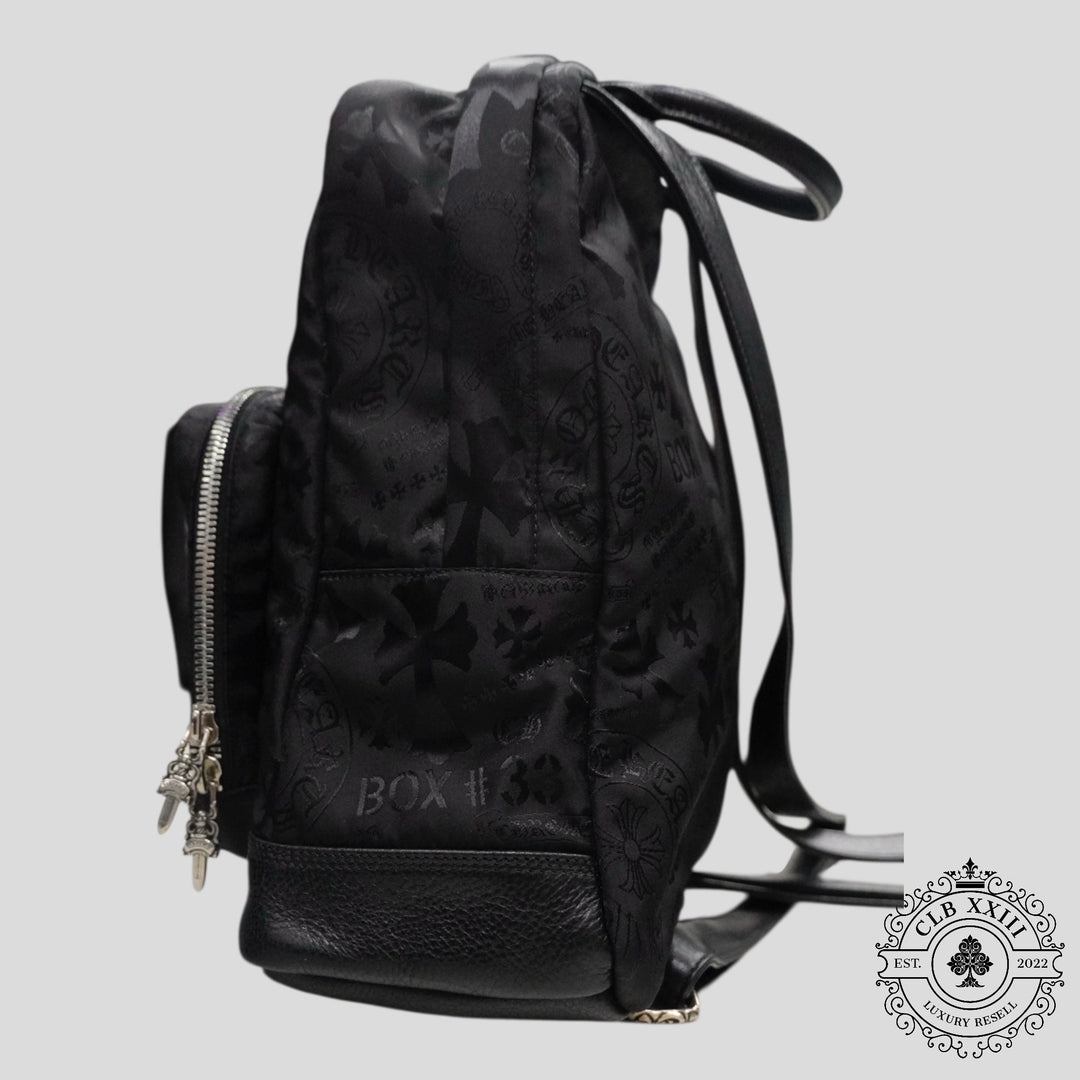 Chrome Hearts 7th Grade Multi Motif Nylon Mini Backpack in Black