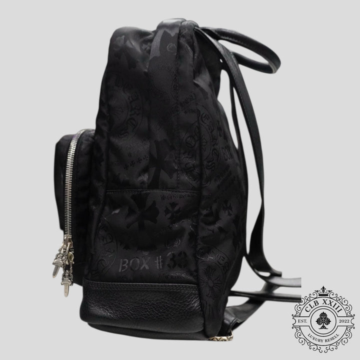 Chrome Hearts 7th Grade Multi Motif Nylon Mini Backpack in Black