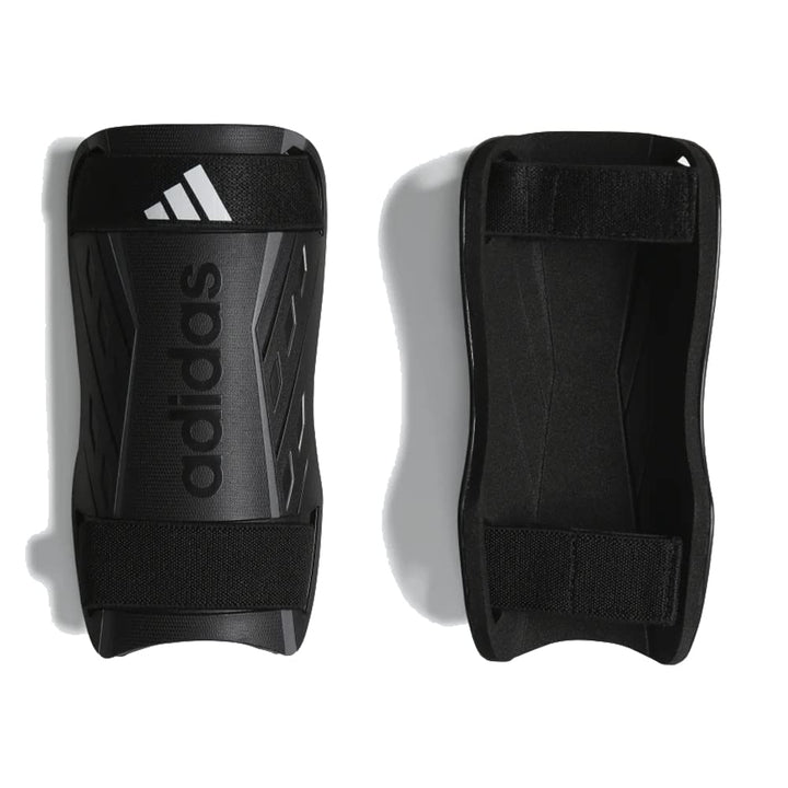 adidas Unisex-Adult Tiro Soft Ground Training Shin Guards Black/White/Iron Metallic X-Small