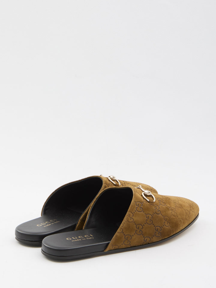 GUCCI Suede Leather Loafers with Horsebit - UK Size