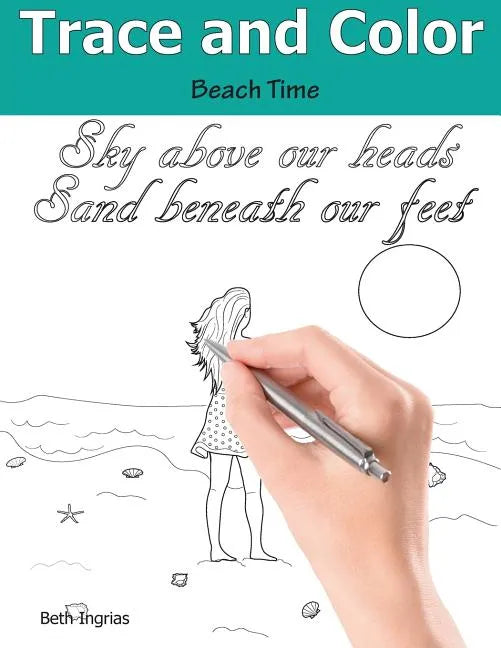 Trace and Color: Beach Time: Adult Activity Book - Paperback