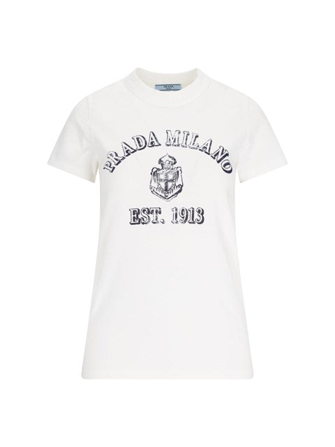 Prada Women Logo T-Shirt