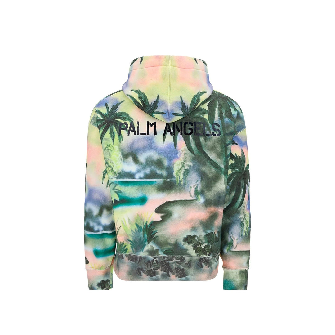 Palm Angels Cotton Hooded Sweatshirt Men