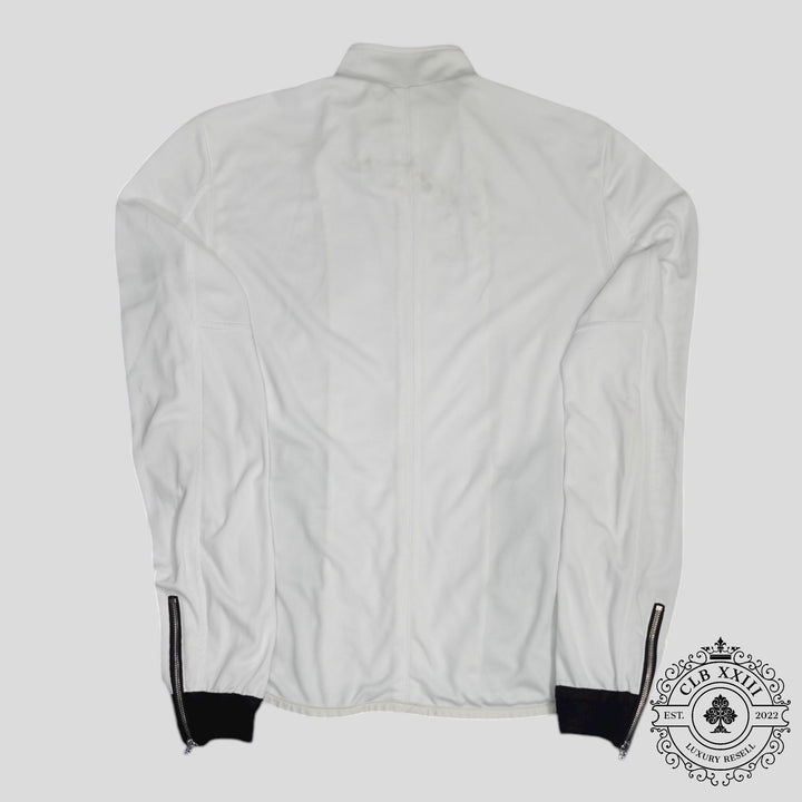 Chrome Hearts Horseshoe Logo Mesh Track Jacket in White