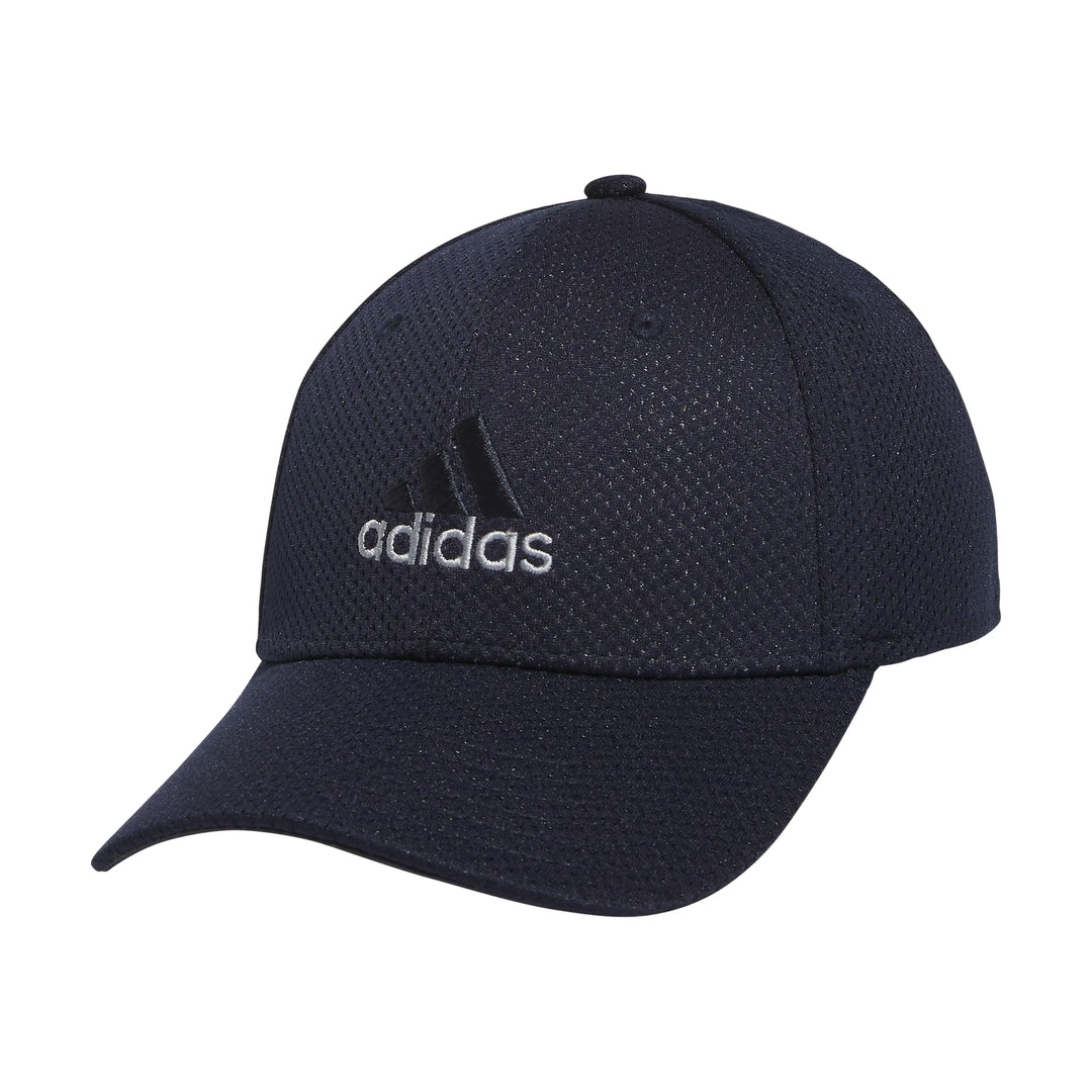 adidas Mens Zags 2.0 Structured Mid Crown A-Flex Stretch Fit Hat Dark Indigo Blue Large-X-Large