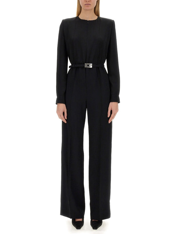 Gucci Women Viscose Jumpsuit With Belt
