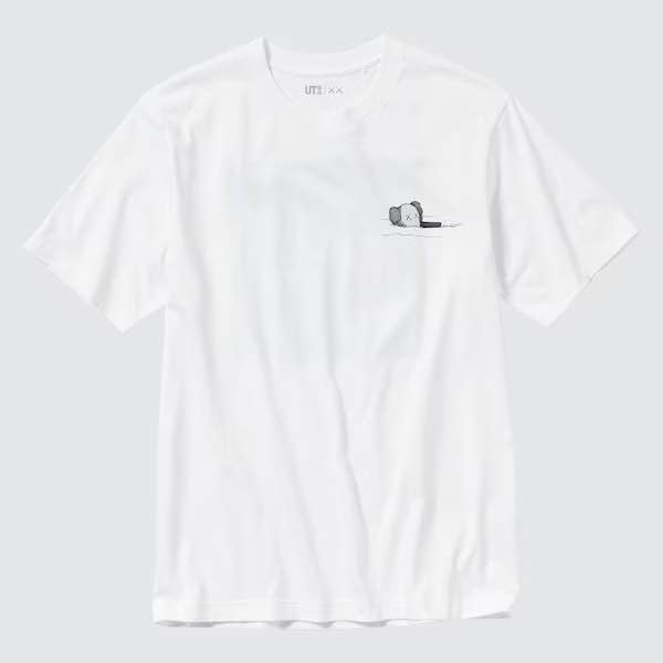White / Blue KAWS UT (Short-Sleeve Graphic T-Shirt)