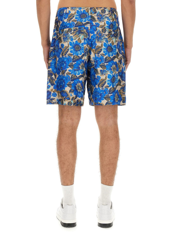 Moschino Men Short All Over Blue Flower