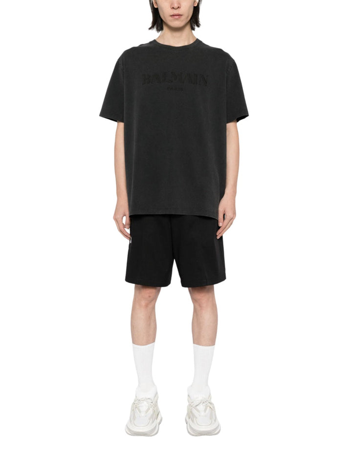 Balmain Men T-Shirt With Vintage Balmain Embroidery