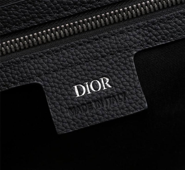 Dior Men Lingot 50 Bag Beige and Black Dior Oblique Jacquard